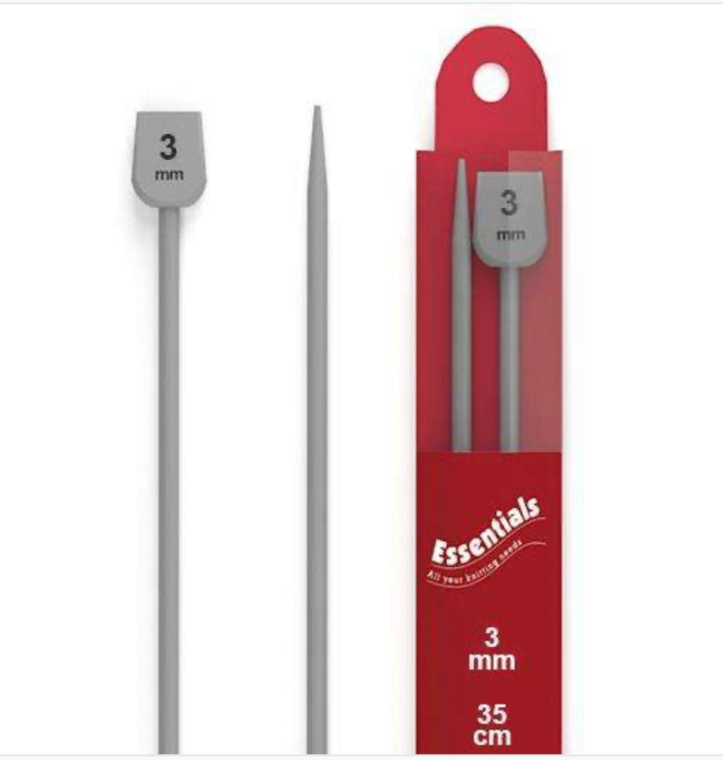 Whitecroft Aluminium Plastic Knitting Pins 35cm