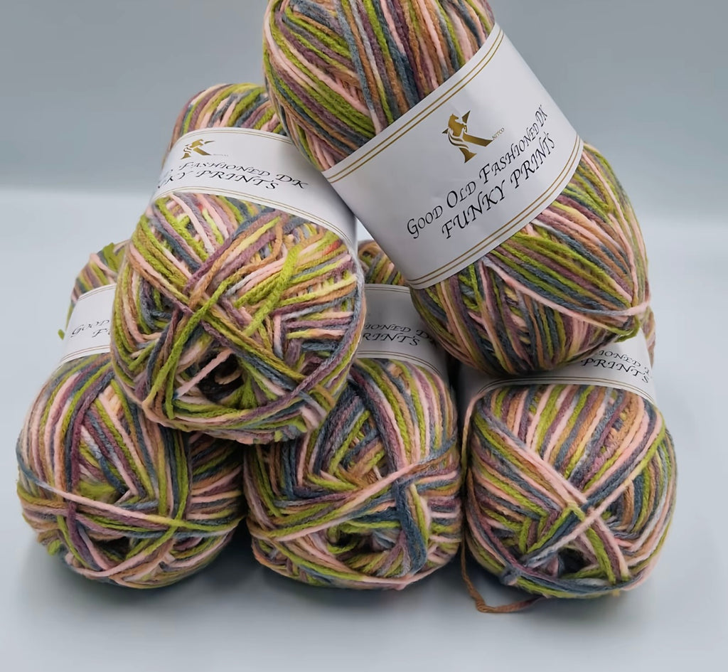 Knitco Good Old Fashioned Funky Prints 5 x 100g DK yarn