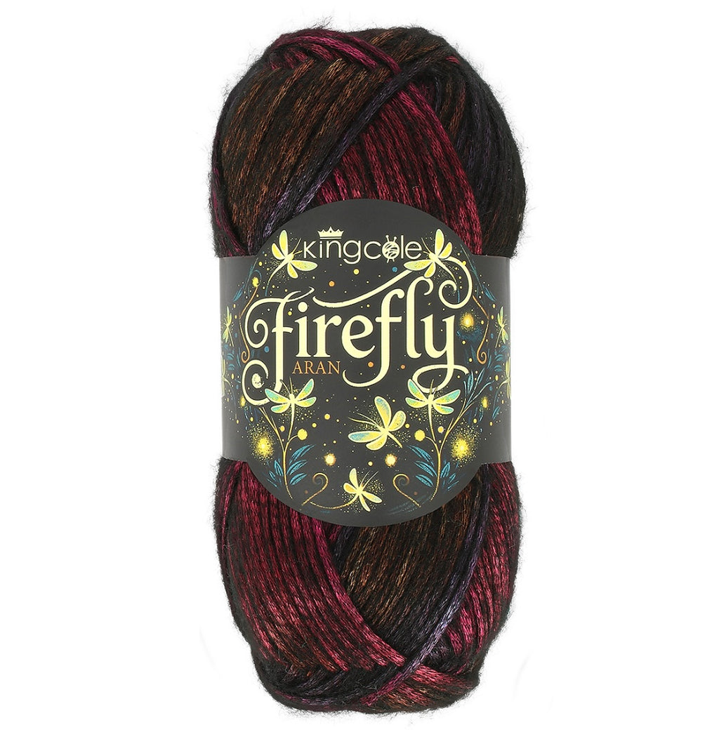 Kingcole Firefly Aran  1 x 100g 65% Polyester & 35% Acrylic Crochet / Knitting Yarn