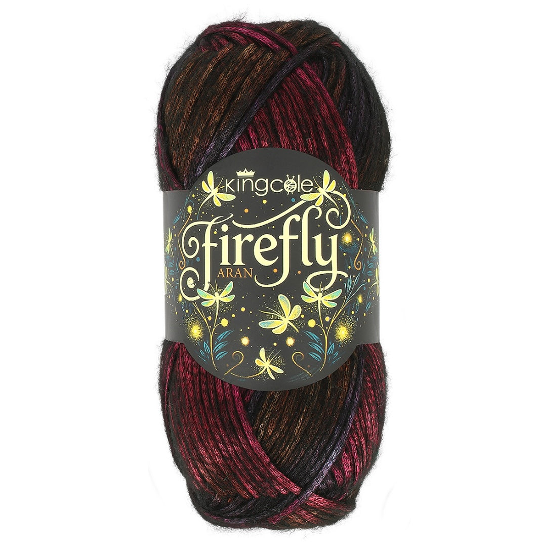 Kingcole Firefly Aran  1 x 100g 65% Polyester & 35% Acrylic Crochet / Knitting Yarn