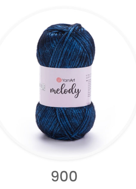 YarnArt Melody-  MELODY, SATIN, METALLIC, SHINY, ARAN 1 x 100G,