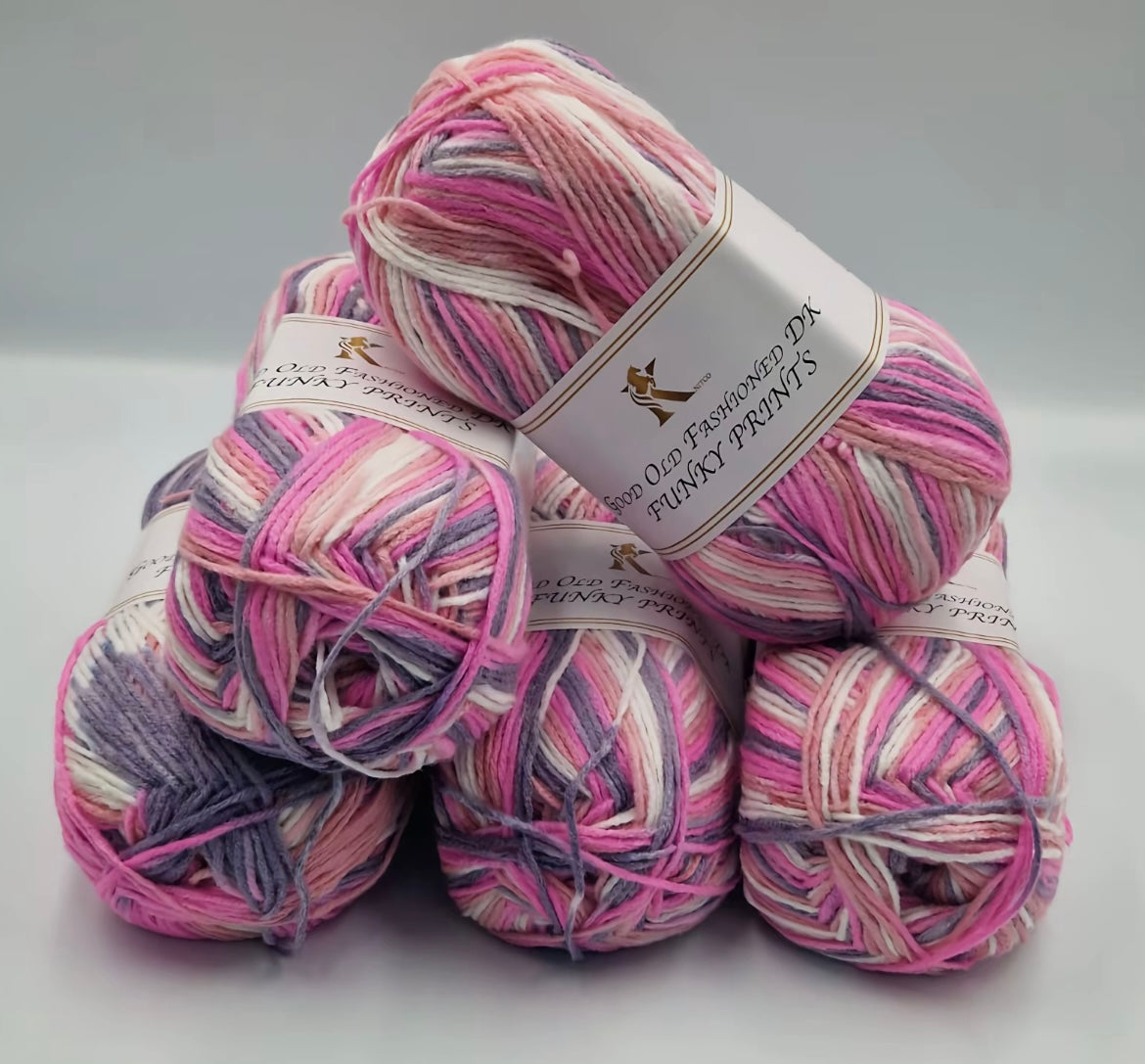 Knitco Good Old Fashioned Funky Prints 5 x 100g DK yarn