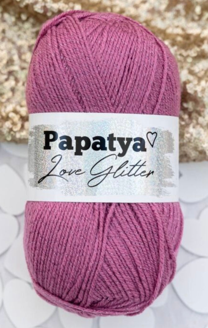 Papatya Love Glitter 5 x 100g 360m DK yarn