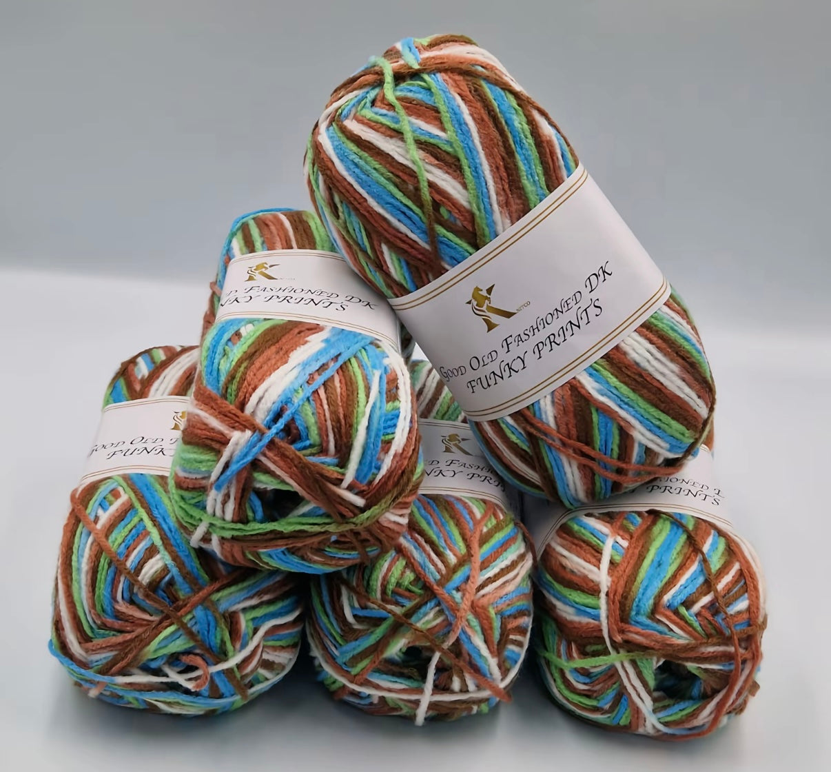 Knitco Good Old Fashioned Funky Prints 5 x 100g DK yarn