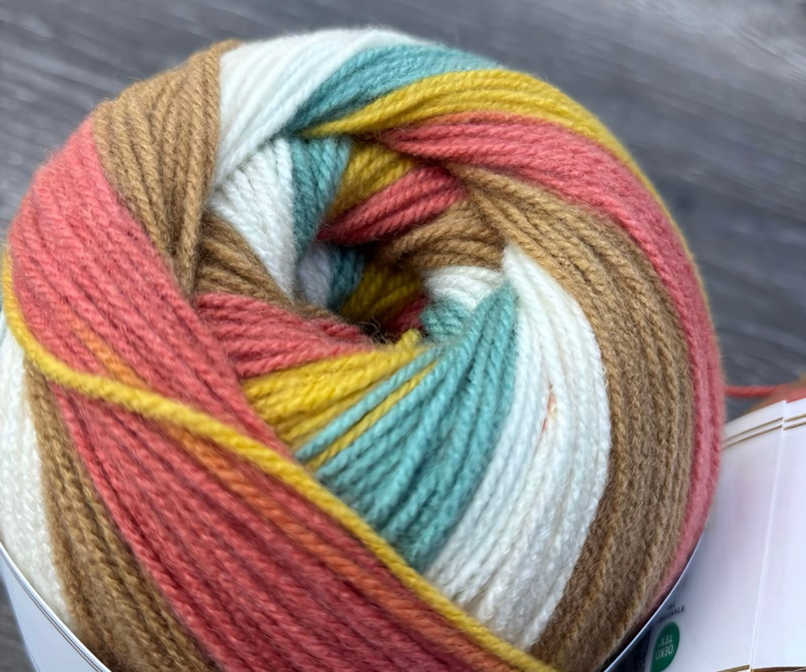 Northern Lights Knitco Cake DK 1 x 150g varigated 100% Acrylic Yarn for Knitting & Crochet Projects - 410m per skein