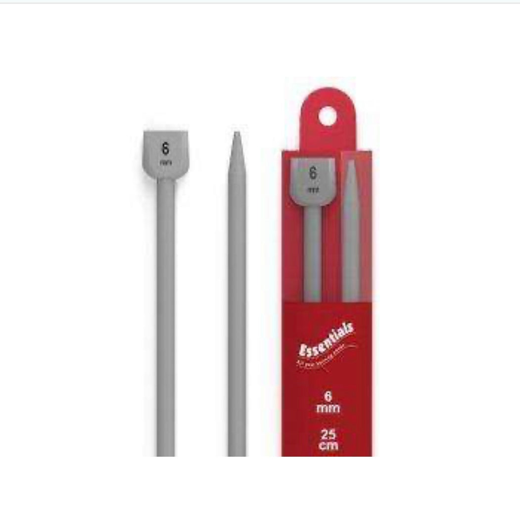 Whitecroft Essentials Aluminium Knitting Pins 25cm