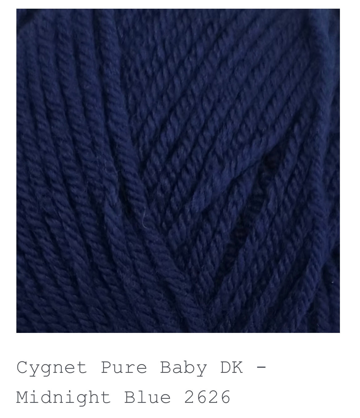 Cygnet Pure Baby Anti Piling DK Yarn 1 x 100g 245m per ball