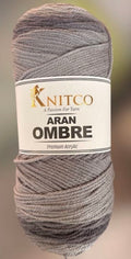 Knitco Aran Ombré Premium Acrylic Yarn - 200g 420mt