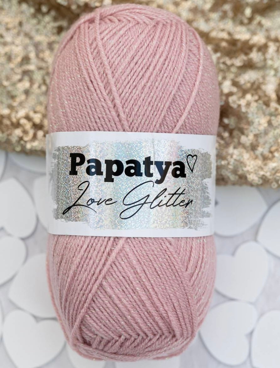 Papatya Love Glitter 5 x 100g 360m DK yarn