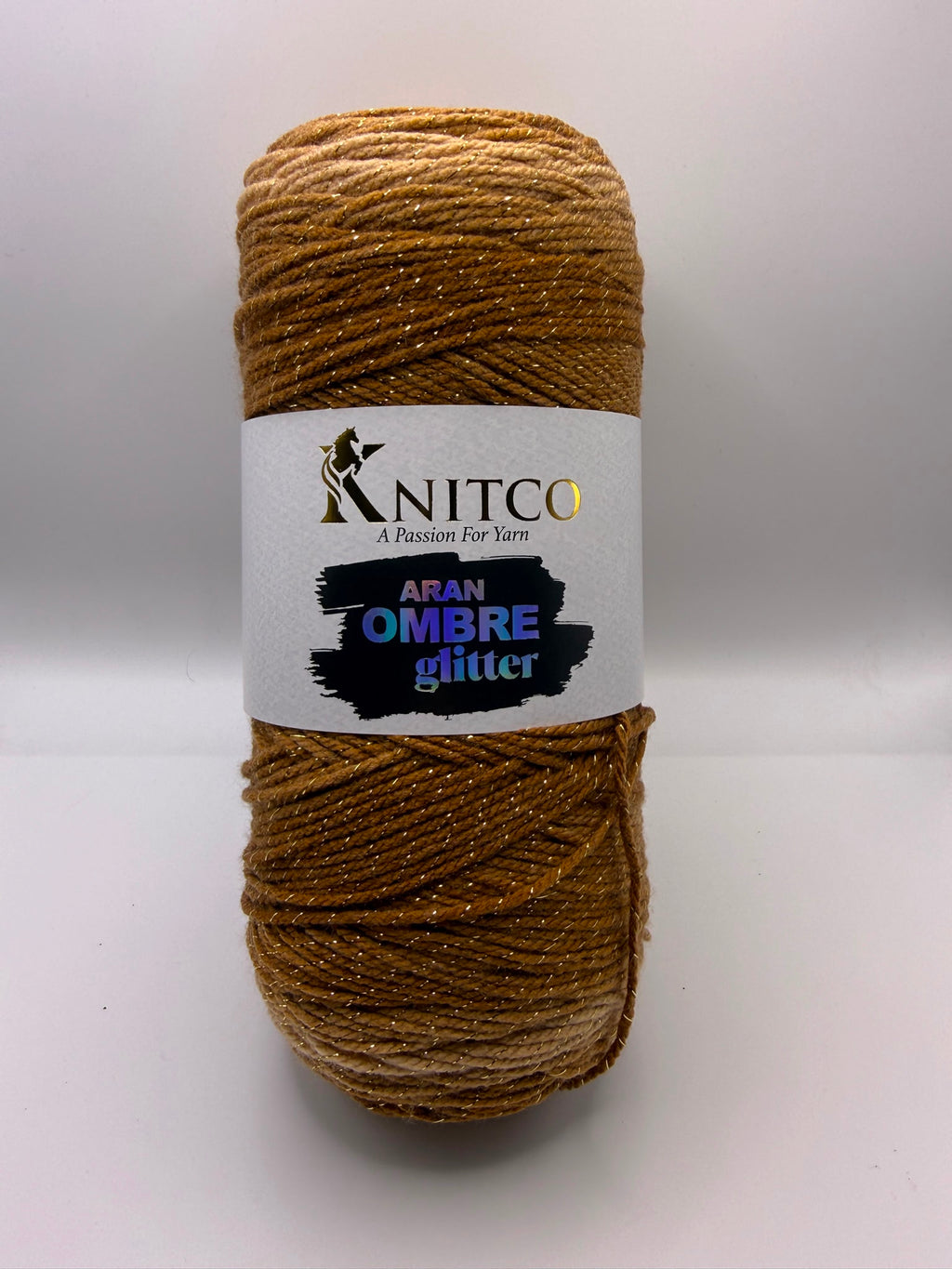 Knitco Ombré Glitter 1 x 200g 420m 97% Acrylic 3% Polyester Aran Crochet Knitting Yarn