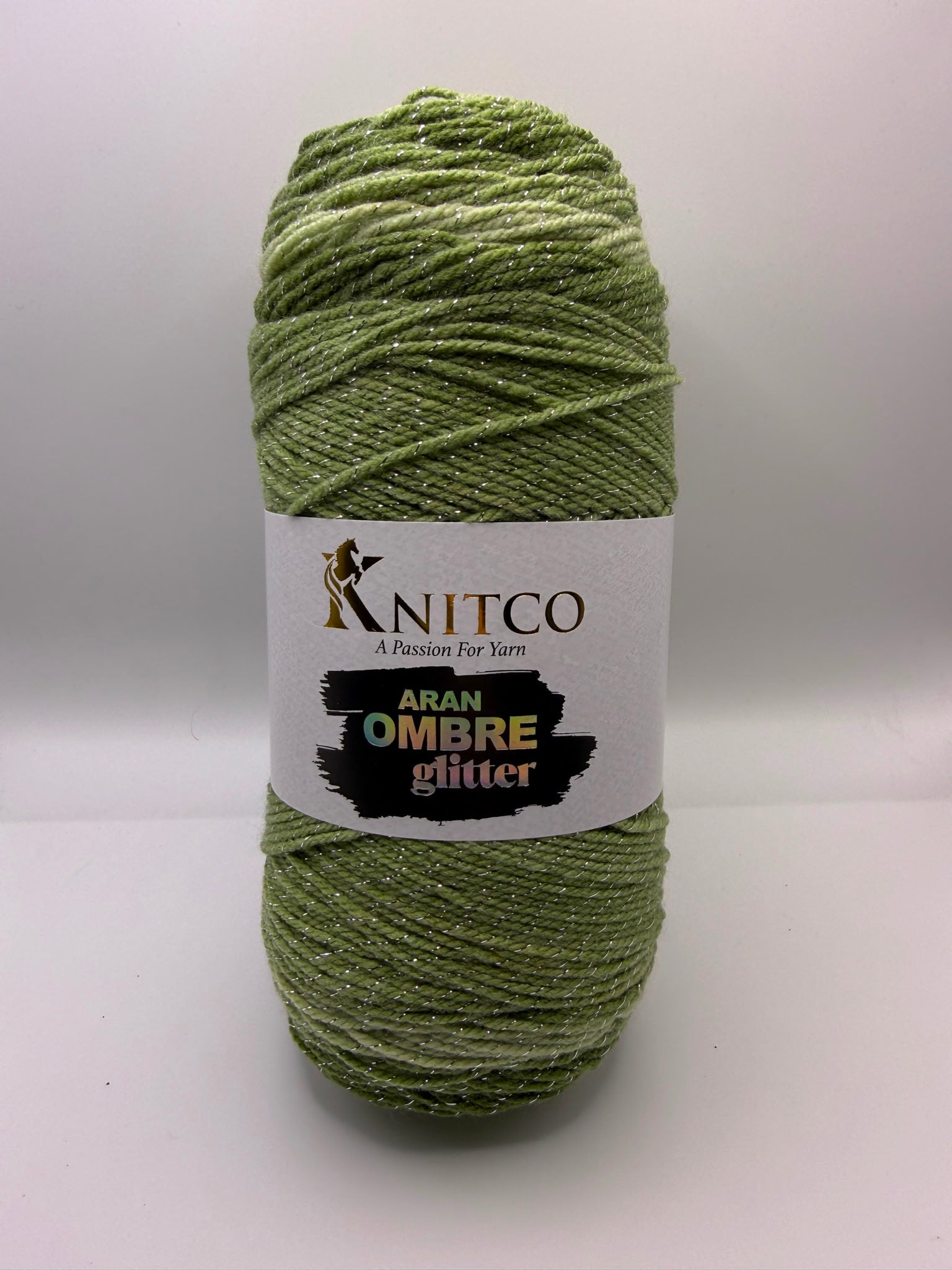 Knitco Ombré Glitter 1 x 200g 420m 97% Acrylic 3% Polyester Aran Crochet Knitting Yarn
