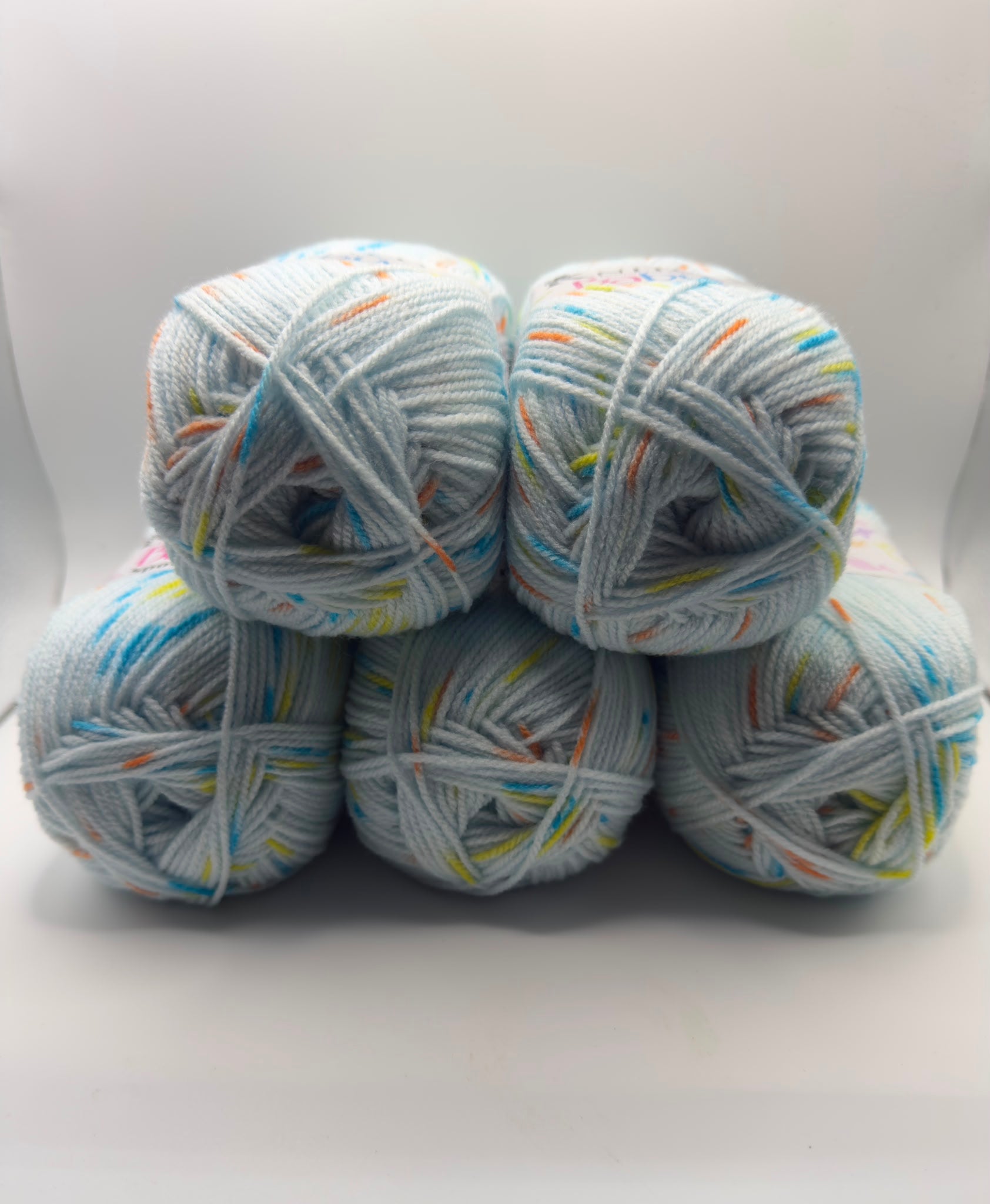 Knitco Baby Spot 5 x 100g 300m super Soft Crochet Knitting DK Yarn