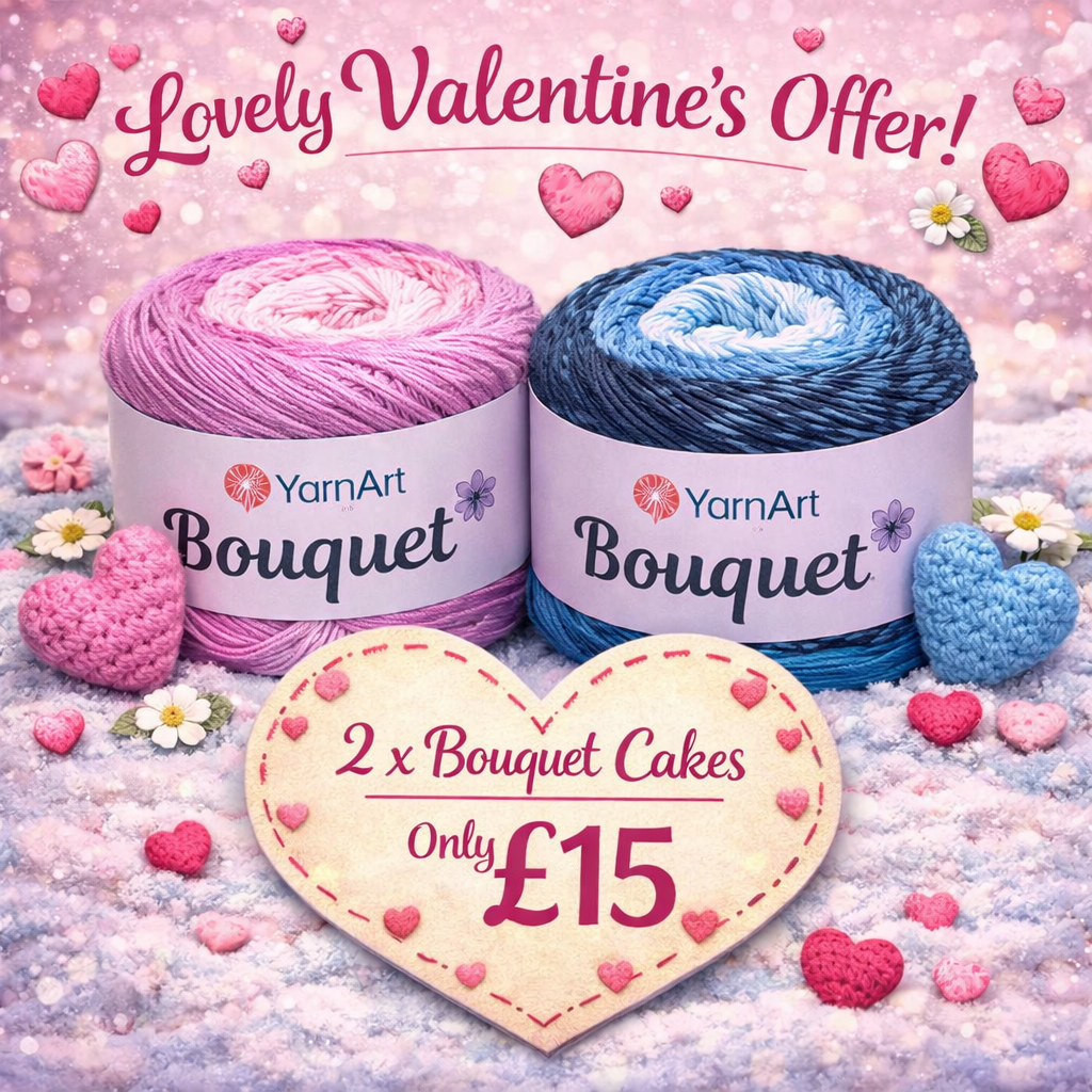 YarnArt Bouquet 100% Cotton DK  Cake 2 x 250g Cakes 500m