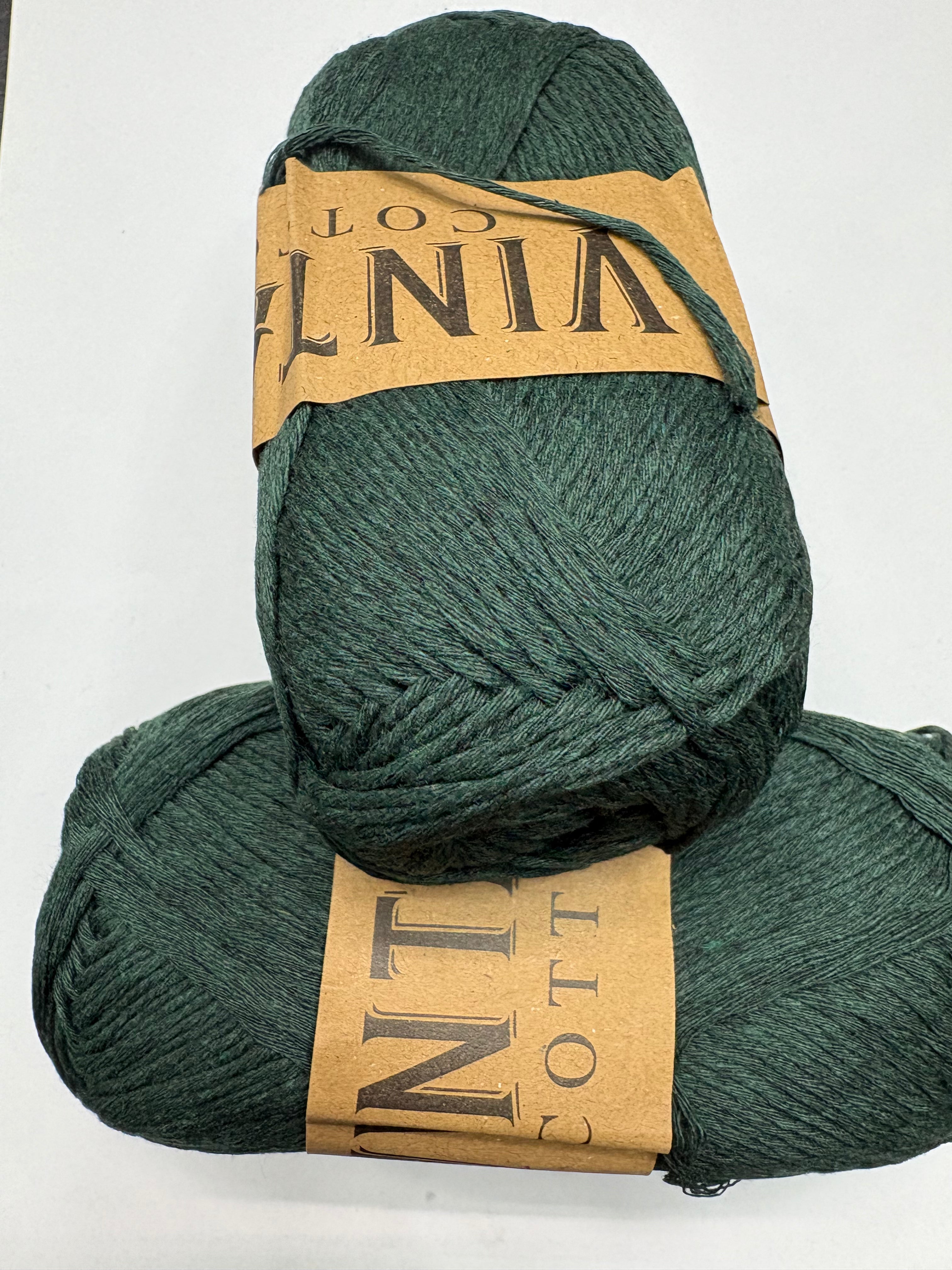 Knitco Vintage Cotton DK- 5 x 100g Yarn for Crafting Crochet and Knitting Projects Versatile