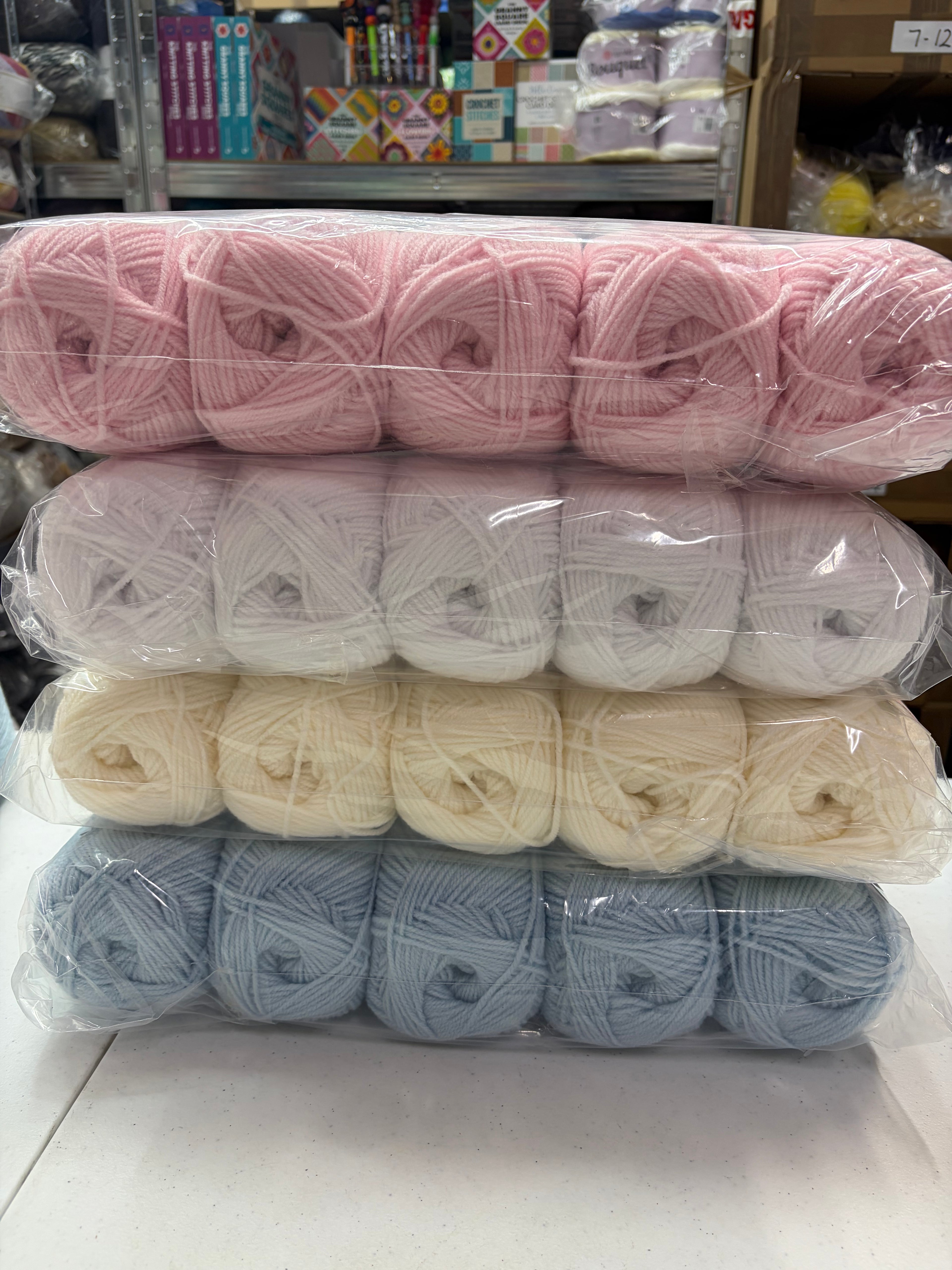 Knitco Baby Super Soft 5 x 100g - 300mt - 100% Acrylic DK Crochet Knitting Yarn