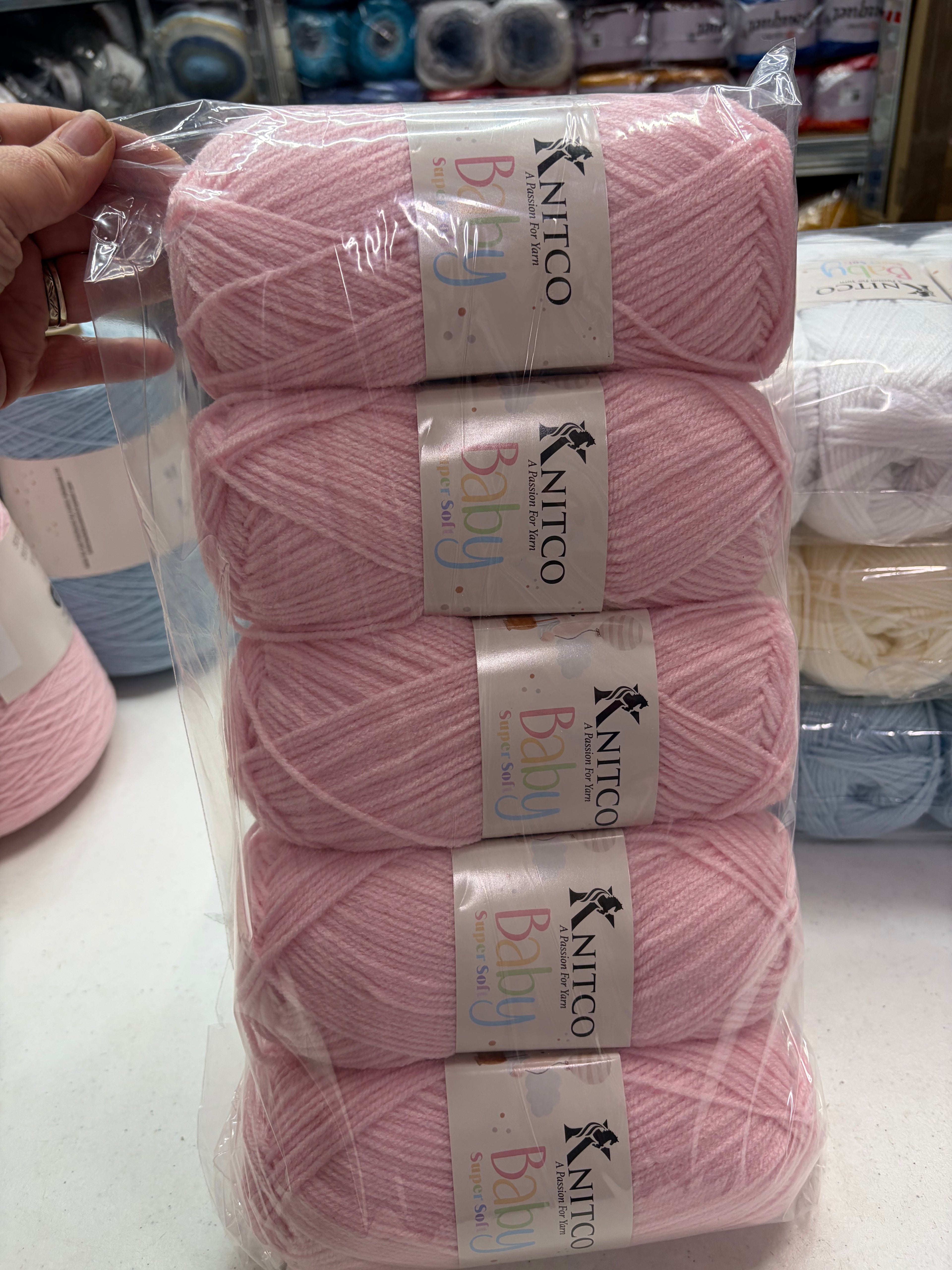 Knitco Baby Super Soft 5 x 100g - 300mt - 100% Acrylic DK Crochet Knitting Yarn